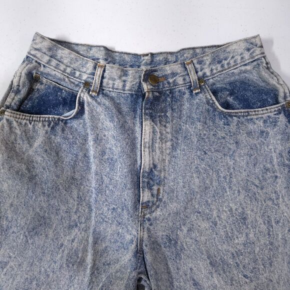 VTG Chic Acid Wash Jeans 18Avg 32x30 High Rise Baggy 80s 90s Y2K Mom Grunge Rock - Picture 14 of 16
